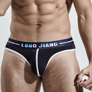 

Sexy Underwear Men Mid Rise Underpants Contrast Color Brief Jockstrap Lingerie G-String Short Thong Male Breathable New Clothes