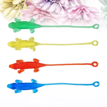 

20pcs Stretchy Lizard Hanging Ring Anxiety Relief Toy for Student Children