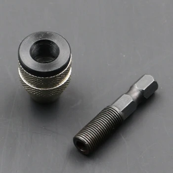 

1/4 0.5-3mm Keyless Drill Bit Chuck Quick Change Adapter Converter Hex Shank