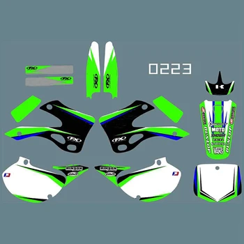 

for KAWASAKI KX125 KX250 1999 2000 2001 2002 Full Graphics Decals Stickers Kit Custom Number Name Glossy Stickers Waterproof