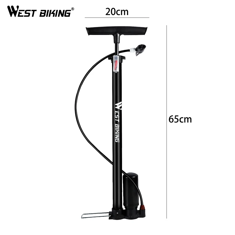WEST BIKING 150Psi велосипед насос высокого Давление ножной давления Велоспорт шин