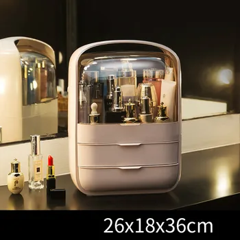 

Cosmetic storage box vibrato with the same desktop dustproof household lipstick large dresser skin care product storage box