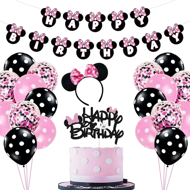 Set Of Disney Mickey Mouse Party Balloons Theme Kids Birthday Cake Banner  Balloons Set Minnie Mouse Birthday Party Decorations - Ballons &  Accessories - AliExpress