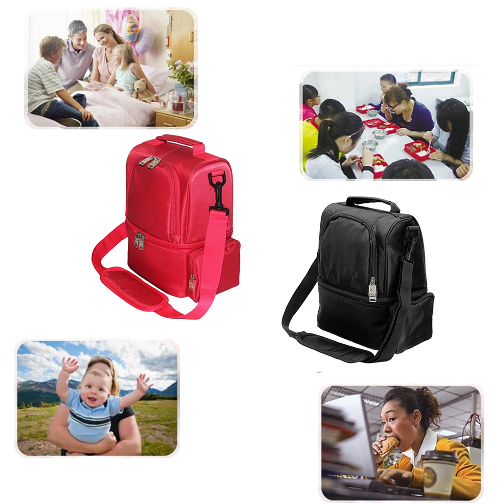 Food Heating Insulated USB Charging Multifunctional Container Travel Kitchen Storage Lunch Bag Picnic Waterproof Office Beverage