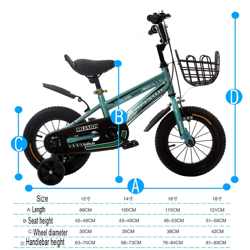 Детская Bicycle12/14/16/18 дюймов два колеса велосипеда для мальчиков и девочек велосипед несколько цветов на выбор, Для детей от 2 до 8 лет детский велосипед с бесплатной доставкой