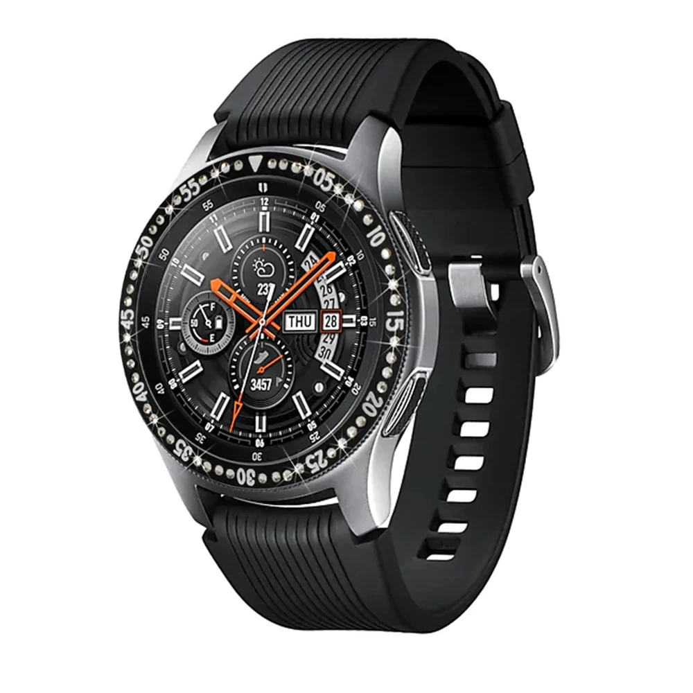 Ободок для samsung gear S3 Frontier модный металлический набор Бриллиантовая оправа для samsung Galaxy Watch 42 мм 46 мм аксессуары для часов