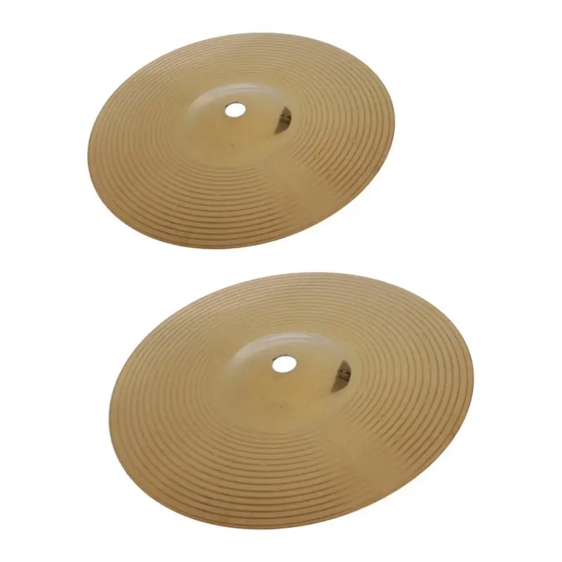 2pcs Brass Splash Crash Cymbal Hi Hat Cymbals for Drum Set 8inch 10inch