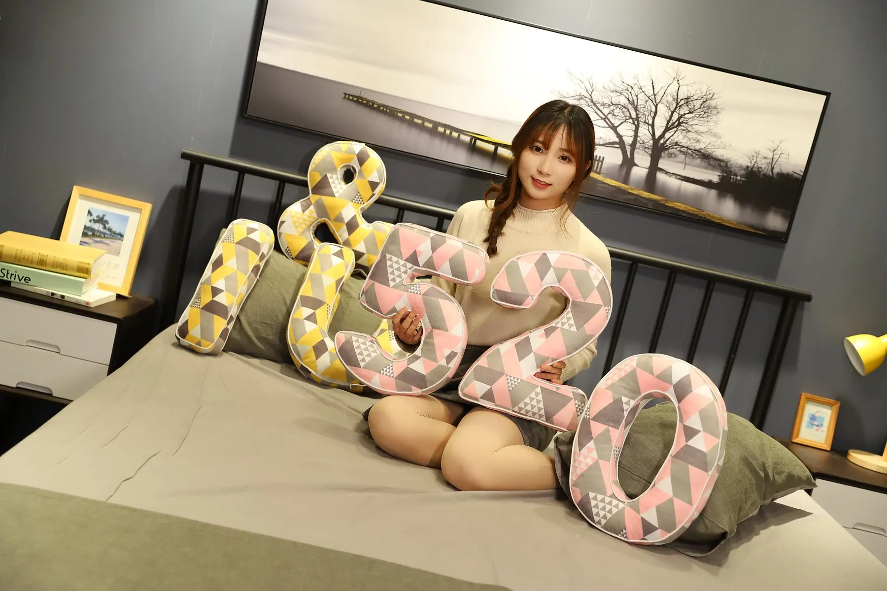 1 шт. декоративная подушка с буквами, диванная подушка cuscini decorativi из хлопка и льна, декоративная подушка для дома, подарок для девочки