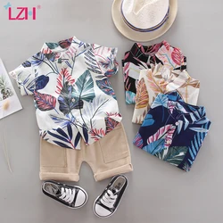 LZH – ensemble de vêtements d'été pour bébés garçons, chemise imprimée à manches courtes, vêtements pour nouveau nés de 0 à 4 ans, nouvelle collection 2022 