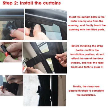 

Shade Sun Shade Curtains Curtains UV Protection Side Window Visor Mesh