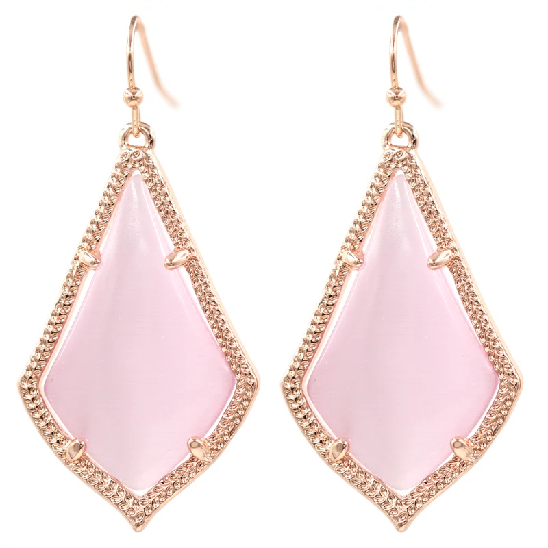 

2019 Spring Summer Small Water Drop Crystal Inlay Black Color Drop Earrings Rose Gold Silver Gold Color 3D Dangle Earrings
