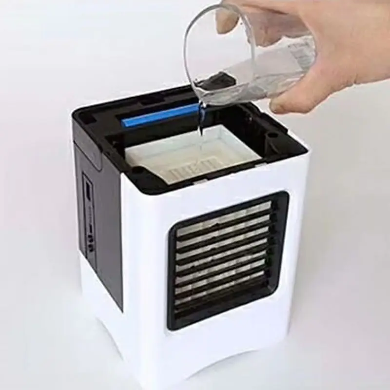 USB охладитель воздуха мини портативный кондиционер вентилятор бесшумный Испарительный Увлажнитель воздуха для комнаты офиса настольная