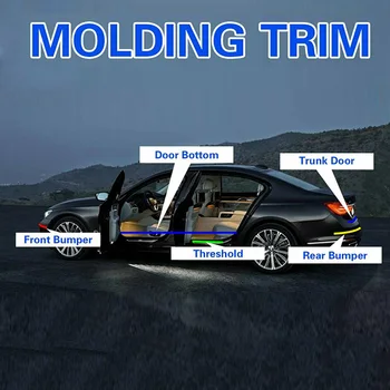 

Soft PVC Decorate Strip Part Car Molding Trim For Truck Pickup 50mm/2"Inch Hot
