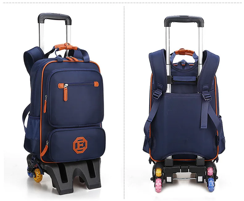 Детский рюкзак-тележка Сумка детский дорожный рюкзак на колесиках для школьниц сумка на колесиках