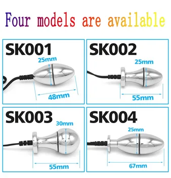 Electric Shock Pulse Anal Plug Vagina Ball Prostate Massage Butt Plug Dildo Vibrator BDSM Electro Stimulation Adult Anal Sex Toy 3