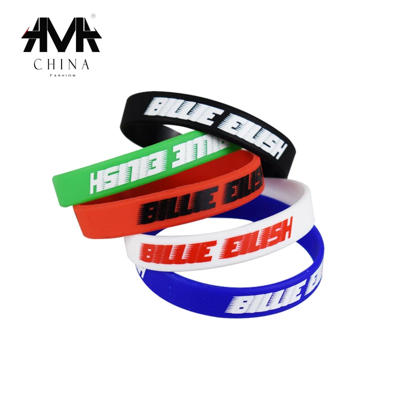 Billie Eilish Sport Silicone Wristband Rubber Bracelets Adult Teens Concave Bangles Outdoor Fans Gifts | Украшения и аксессуары