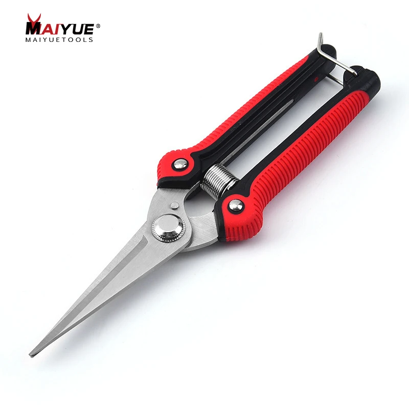

MAIYUE Gardening Hand Pruner Pruning Shear Straight Stainless Steel Blades Professional Gardening Shears with Safety Lock