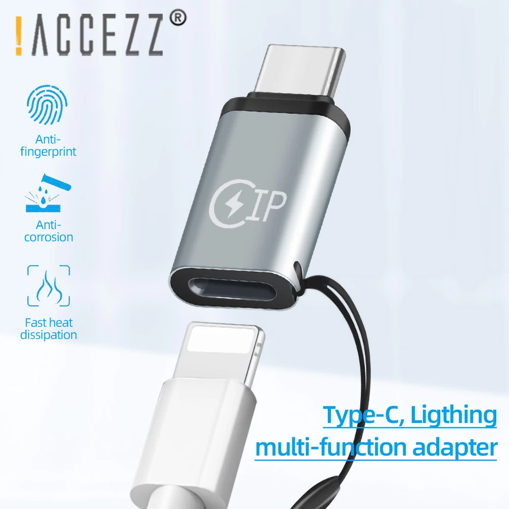 ! Переходник USB Type-C ACCEZZ переходник OTG для Huawei P40 iPhone C на Lightning 12 11 | Мобильные