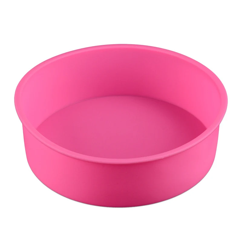 

Round Shape Silicone Cake Pan Baking Bakeware Mould Bake Inserts Tool for Kitchen Tools Bakeware Maker 17*6CM Random Color