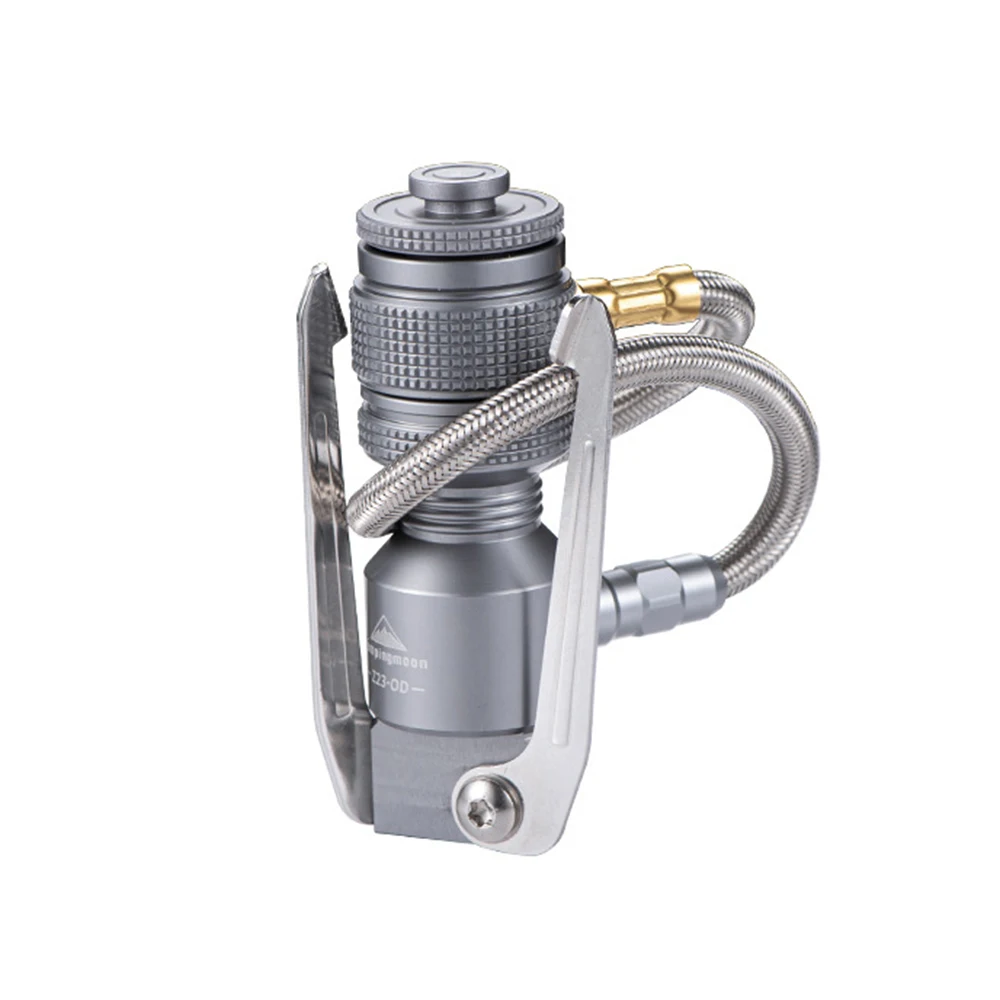 Uadme Adaptateur Recharge Gaz Camping, Adaptateurs de Bouteille de Gaz en Laiton pour Barbecue en Plein Air (Rouge