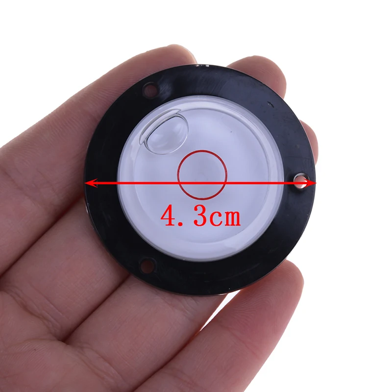 1pc 4.3cm Bubble Level Circular Precision Spirit Level Round Spirit Level Bubble White Color