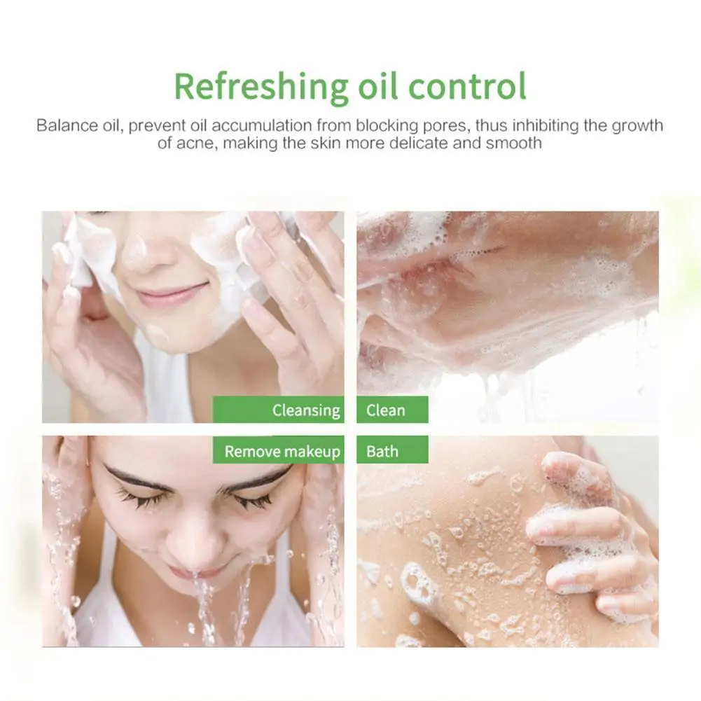 

Tea Tree Essential Oil Soap 100g Deep Cleansing Handmade Soap E4H2