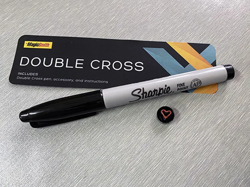 Double Cross By Mark Southworth 1 X Stamper 1 Heart Stamper Magic Tricks Magician Close Up Illusion Props X Transfer Magia Magic Tricks Aliexpress