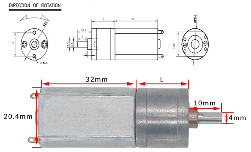 HYS двигатель постоянного тока 12 V Шестерни мотор мини электродвигатели 12 вольт V микро Скорость редуктор DC12V небольшой металлический мотор игрушки "Сделай своими руками" Робот JGA20-180