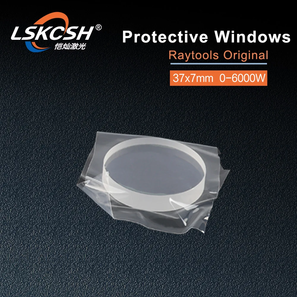 LSKCSH 10 шт./лот Raytools оригинальная волоконная Лазерная Защитная оконная крышка Стекло 37 7 мм 0-6000 Вт 110255IAG0004 BM114 режущая головка