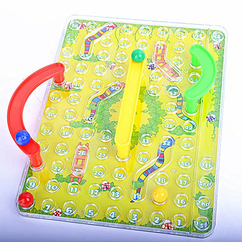 

Children Leisure Toys Snake Shape Traditional 3D Snakes Ladders Family Board Game Educational Puzzle Toy For Children Gifts