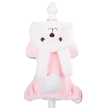 

Cat Puppy Dog Clothes Hoodie Cute Rabbit Pattern Clothing Jacket for Small Medium Dogs Soft Fleece Winter Pet Coat Costume
