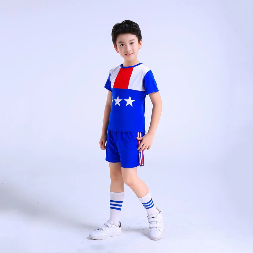 Boys set Детская одежда для сцены танцевальные костюмы ученическая школьная форма, принт со звездой, Бейсбол костюмы для болельщиц Юбка для девочек - Цвет: Boys set