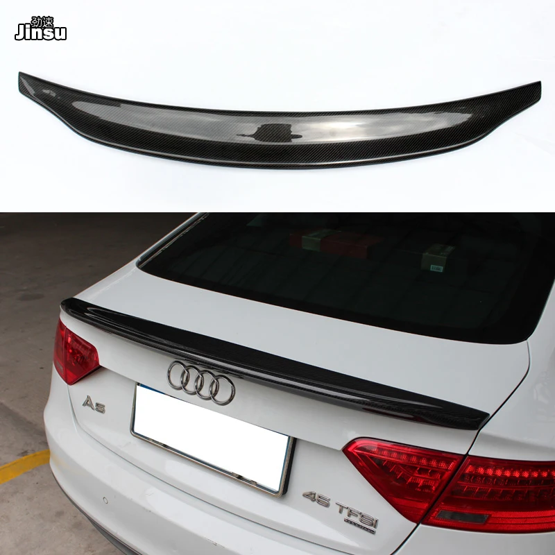 Спойлер для Audi A5 2007 - 2016 CA стильный задний спойлер из натурального углеродного