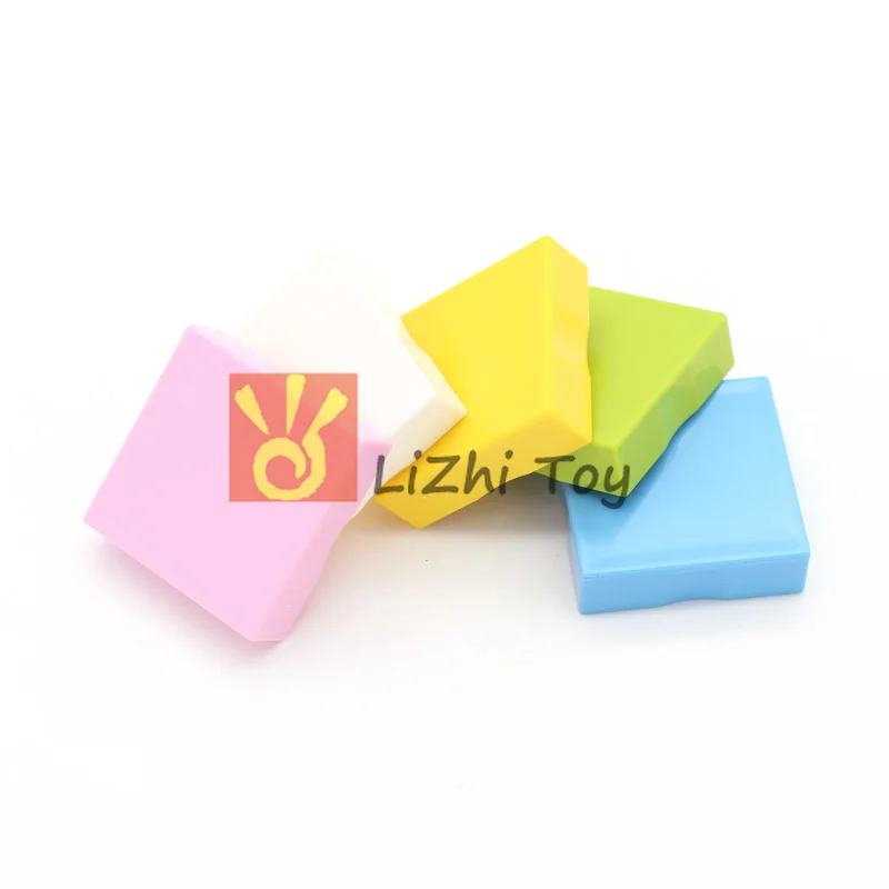 MOC DIY большой строительный блок 6309 Duplo плитка 2X2 кирпичи большого размера
