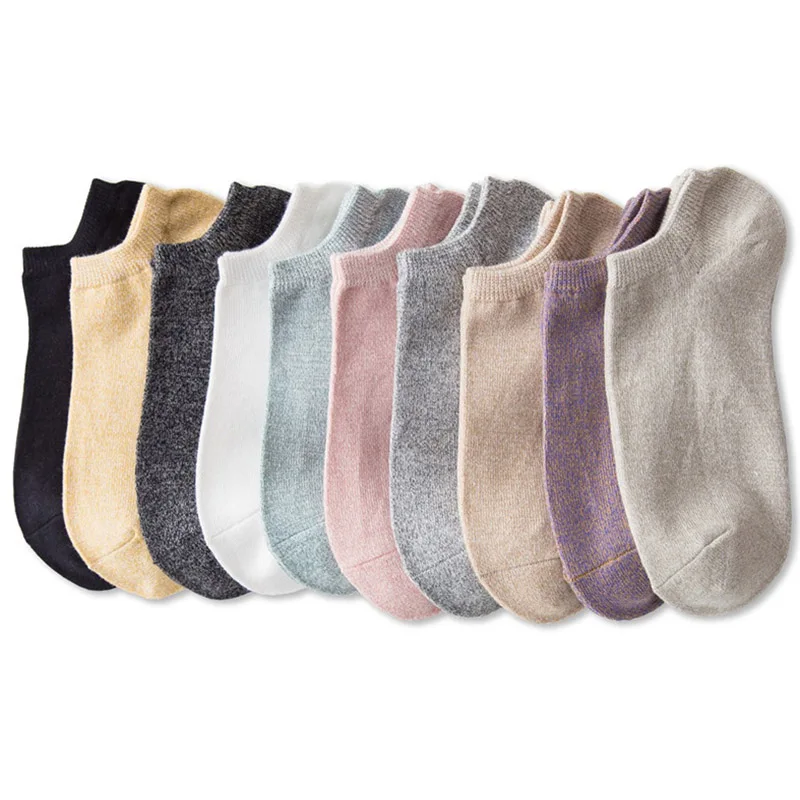 Женские удобные хлопковые носки с закрытым носком высококачественные