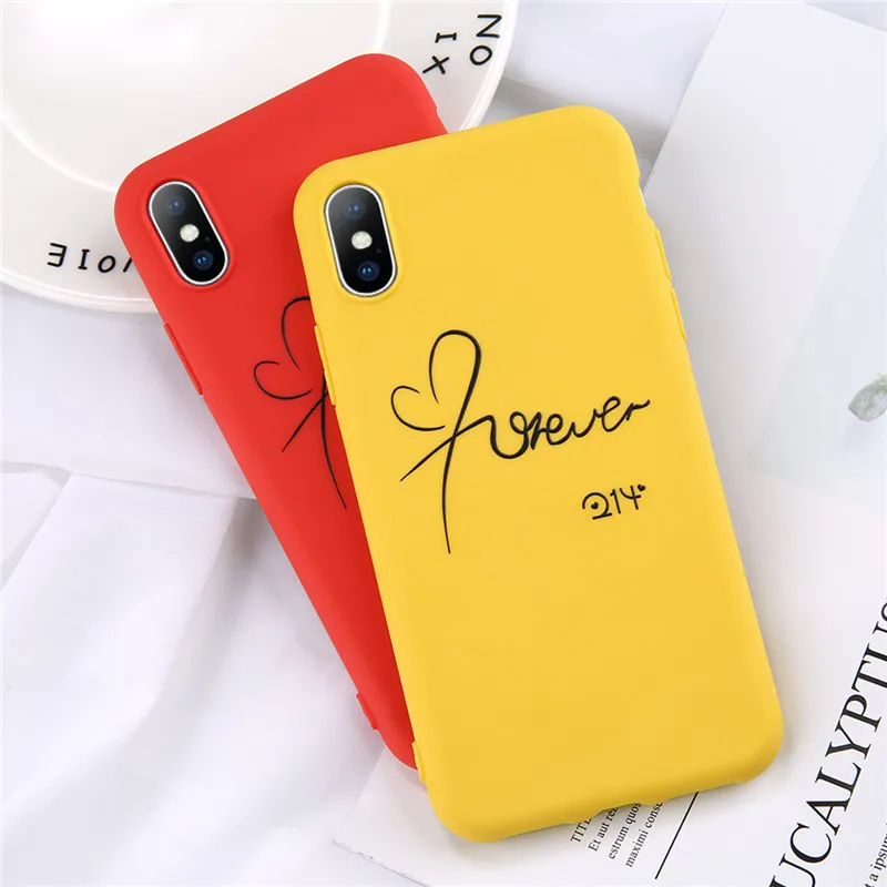Чехол iPSWOO с сердечками для телефона iPhone 11 Pro Max X XS XR Xs мягкие чехлы из ТПУ надписью