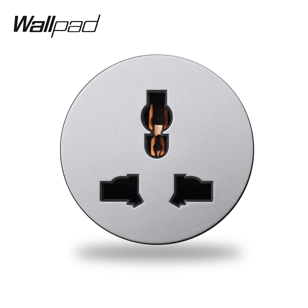Wallpad L6 EU UK US универсальная настенная электрическая розетка 5 цветов Черный Белый