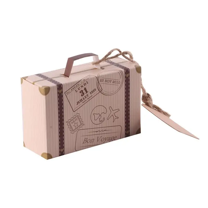 Новое поступление 10/20 шт чемодан конфеты коробки путешествия Классическая тема Элегантный Стиль Подарочная коробка Свадьба День рождения Юбилей коробки