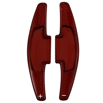 

Premium Real Carbon Fiber Red Paddle Shifter Extensions Fit for Honda Civic Accord Spirior CR-V