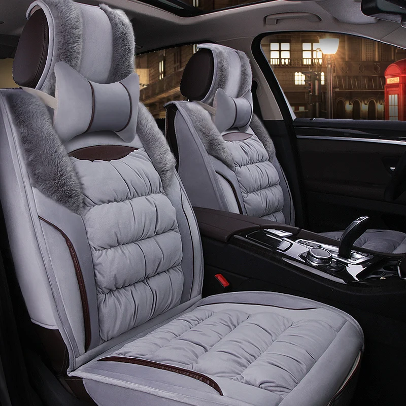 Warm Car Seat Cover Winter Cushion Auto Seats Covers for dacia dokker duster logan 2 daewoo gentra