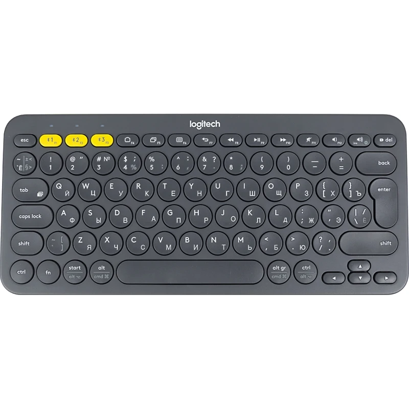 Клавиатура LOGITECH Multi-Device K380, темно-серый