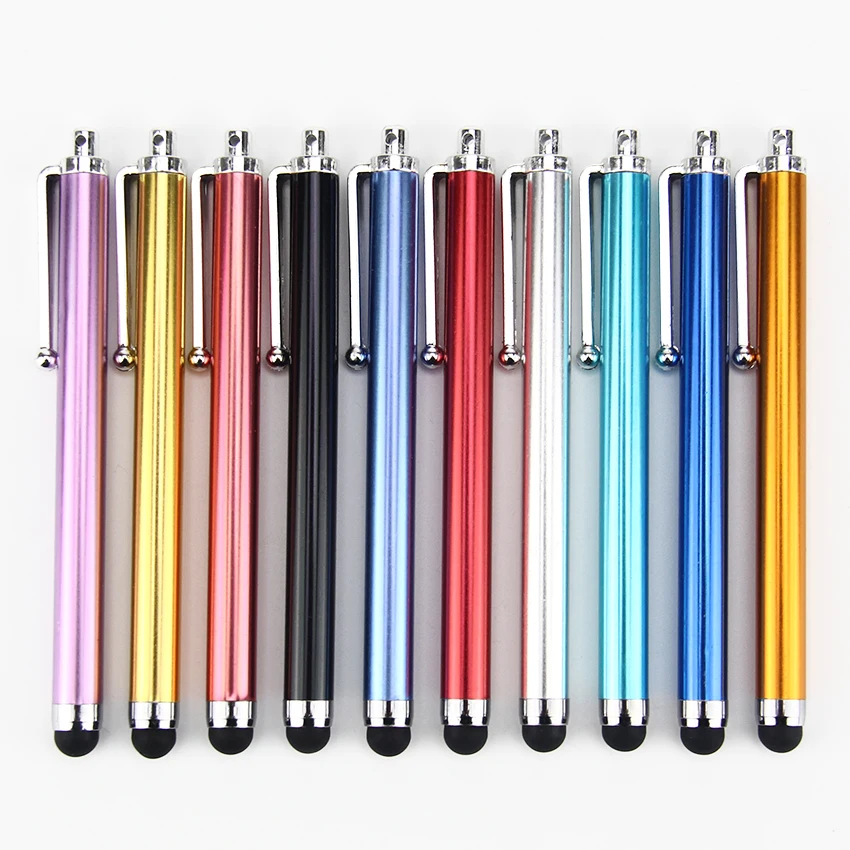 

500pcs/lot Hot Selling Aluminum 9.0HD Capacitive Pen Touch Screen Stylus Pencil for Tablet Pad Cell Phone Samsung PC Touch Pen