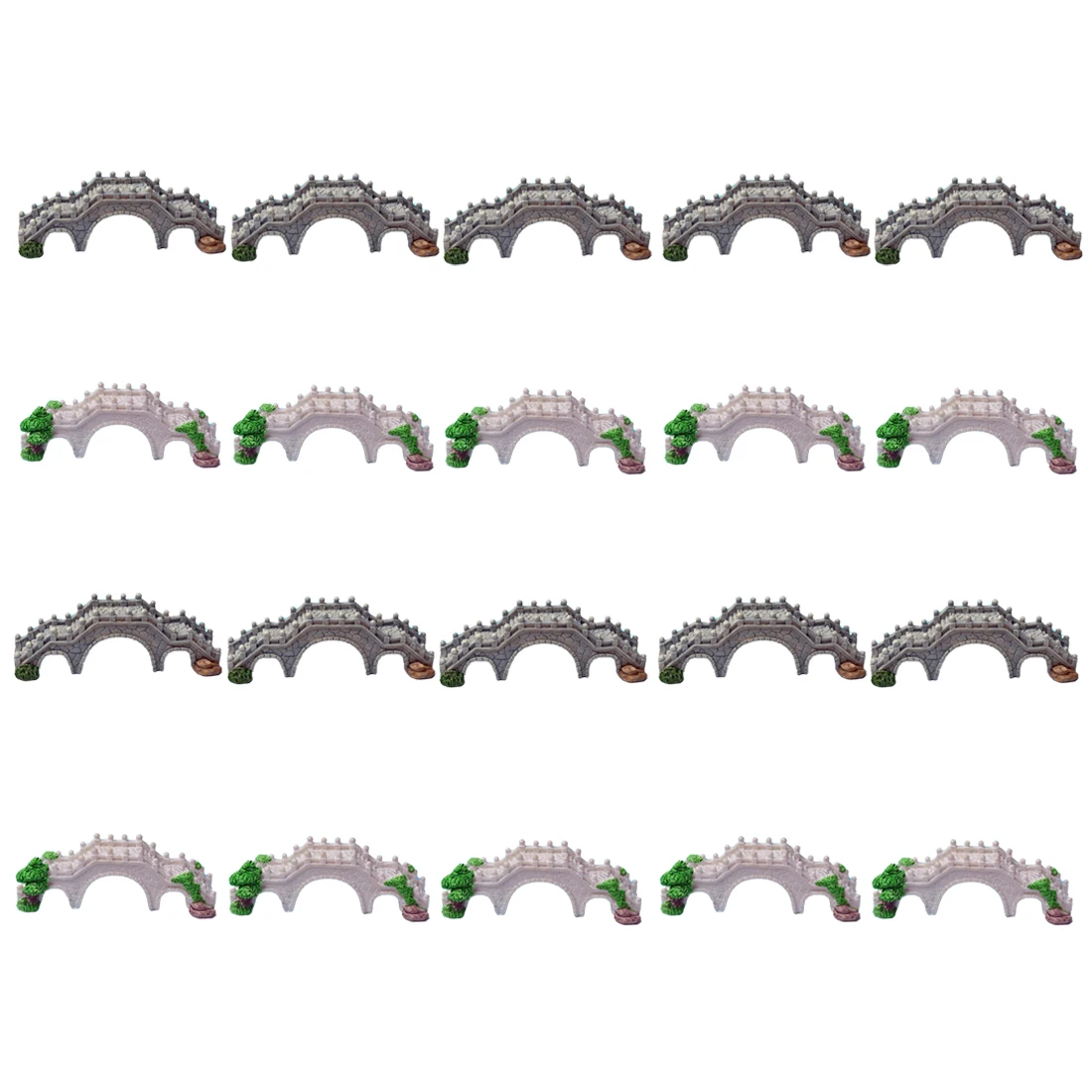 20 шт 10X4,5X4 см/15,5X3,8X3,5 см/10X4,5X4 см полимерный арочный мост миниатюрный мост Модель песка украшение стола случайный - Цвет: 15.5x3.8x3.5cm