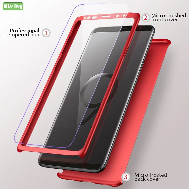 

360 Degree Shockproof Full Cover Tempered Glass Phone Case For Samsung galaxy A20E Back Cover Case For Funda Samsung A20 E Case
