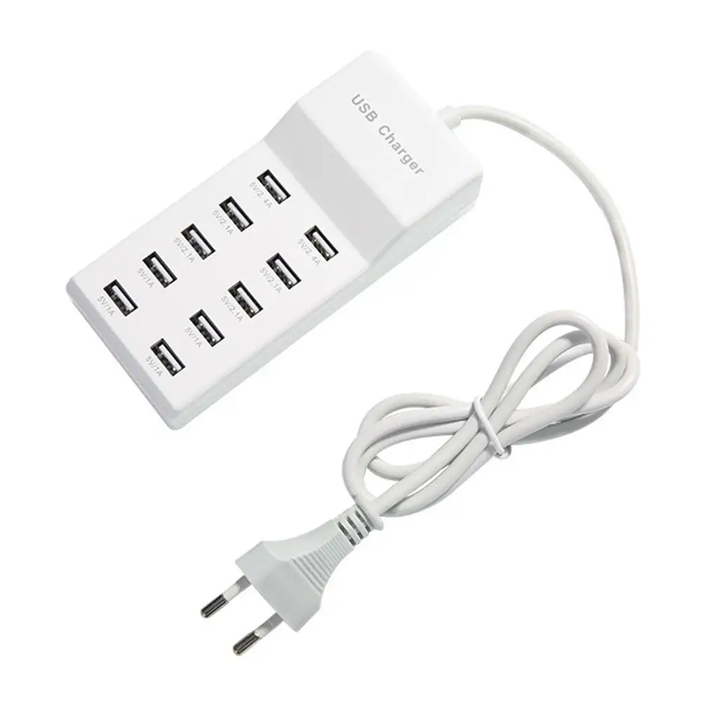 10-Port USB Charger Adapter Fast Charging Station Power Supply for Phone Tablet Camera Hub | Мобильные телефоны и