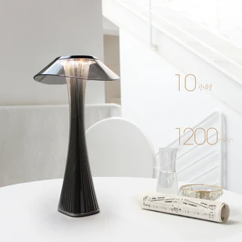 

USB Rechargeable LED Night Light Lamp Touch Dimmable Art Decoration Table Lamp Desktop Light for Bedroom Living Room