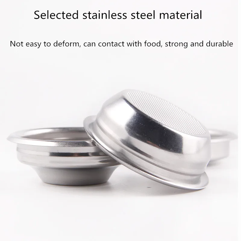Semi automatic coffee machine stainless steel powder bowl double powder cup filter 51mm double cup