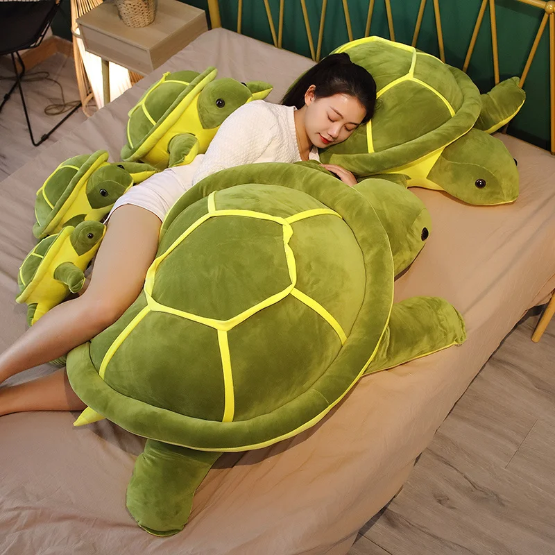 Cute Ocean Sea Turtle Plush Turtle Toy Stuffed Animal Doll Cushion Pillow Kids - 55Cm