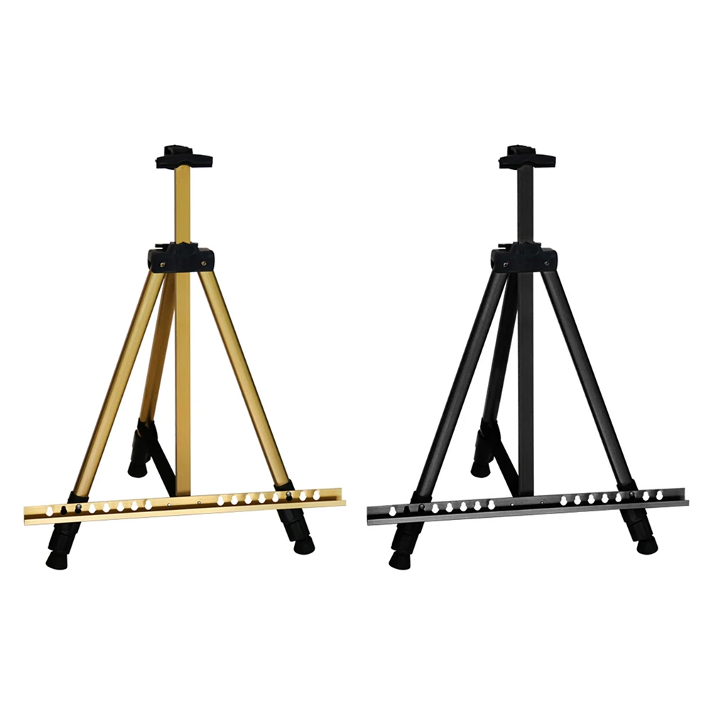 Portable Metal Easel Stand 63 Inch Adjustable Display Travel Easel Thicken Triangle Aluminum Alloy For Artist