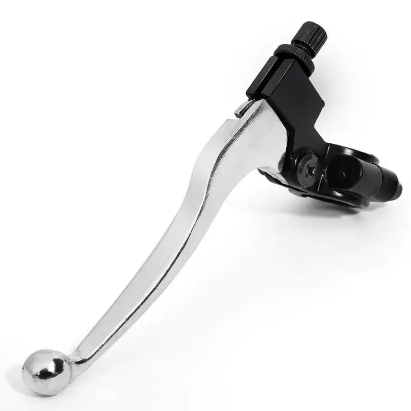 Серебристый VODOOL Алюминий левый 22 мм 7/8 Inch рулевое сцепление рычаг для Dirt Pit Bike мотоцикла ATV Аксессуары для мотоциклов тормоза Запчасти - Цвет: Серебристый